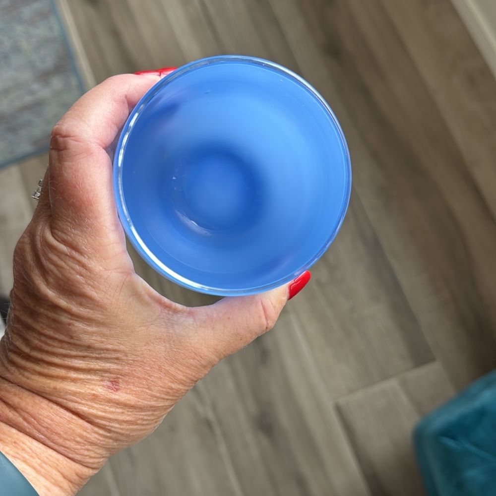 NWT Glassybaby Big Sky blue glass votive vase - Picture 3 of 4